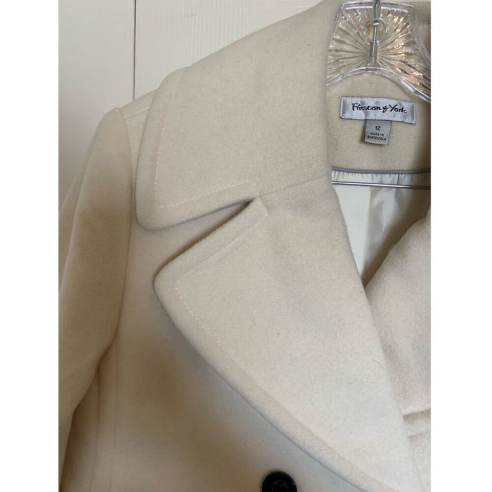Preston & York wool blend peacoat double breasted size 12 - Picture 9 of 14